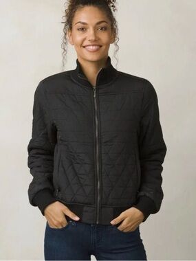 Prana Quilted Bomber Jacket